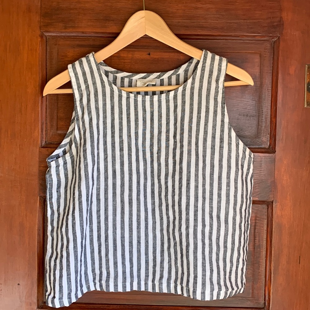 Conscious Clothing Stripe Linen Tank
